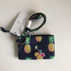 Vera Bradley Toucan Party Zip ID Lanyard